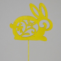 Вставка Кролик 8*h30см желтый