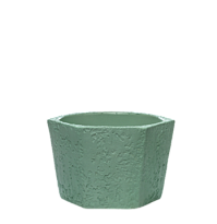 Горшок Шестигранник №2 d12 h8,5см 0,85л керамика лофт зеленый