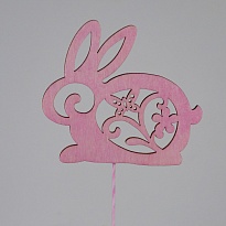 Вставка Кролик 8*h30см розовый