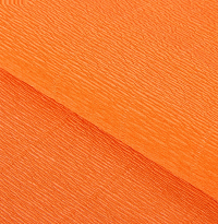 Бумага гофрированная оранжевый яркий №581, 180г/м2, 50*250см 
