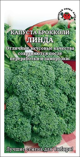 Капуста брокколи Линда среднесп. 0,3г /ЗС