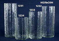 Ваза из стекла Нельсон текстурная d15 h40см 5,6л 