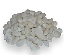 Декоративный камень Мраморная крошка гальтованная фракция 10-20мм 20кг белый