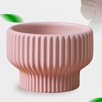 Кашпо d15 h10см керамика розовый
