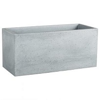Кашпо Scheurich C-Cube Long (240) 60*25 h27см 14л пластик серый камень